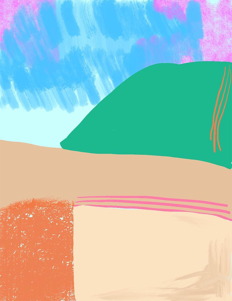 Checking out Peter's Rock 